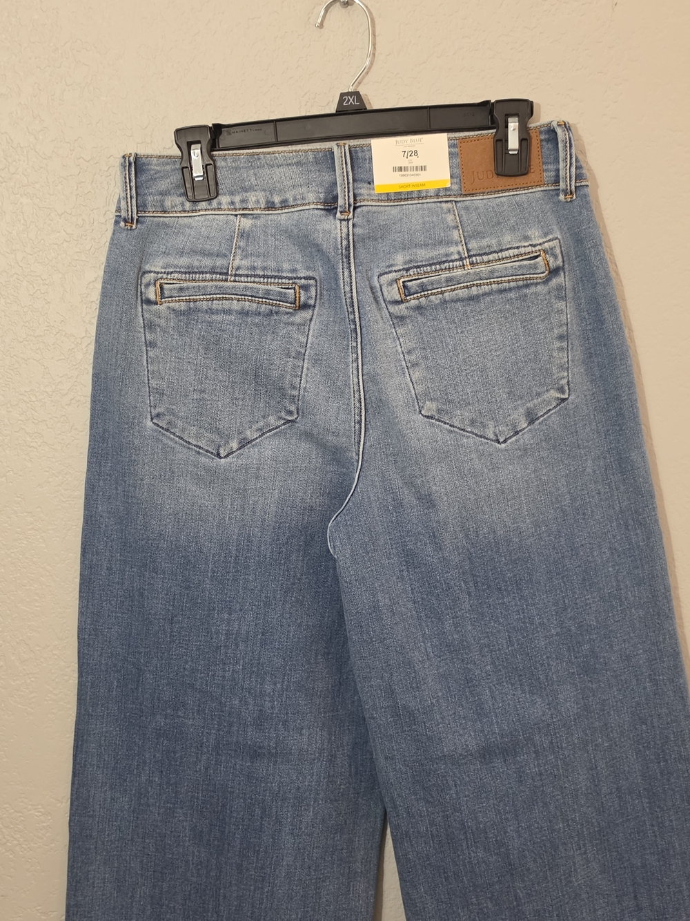 NWT Judy Blue Trouser Column Light Wash High Waisted Stretch Jeans Womens 7/28 - Picture 8 of 14